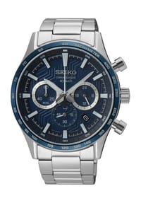 SEIKO - CONCEPTUAL SERIES Herren Chronograph "SSB445P1" - BLAU/SILBER