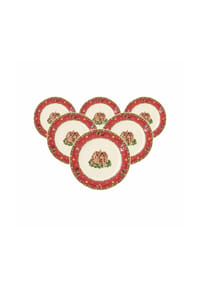 Seltmann Weiden Brotteller Marieluise Weihnachtsnostalgie ø 17 cm 6er Set creme - MARIELUISE WEIHNACHTSNOSTALGIE - creme