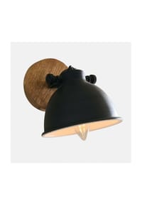 LOBERON - Wandlampe Ballée antikschwarz/braun - antikschwarz/braun