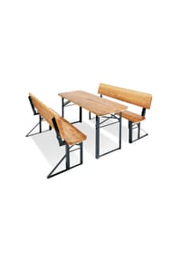 Pinolino® - Kinderfestzeltgarnitur 'Sepp mit Lehne', 3-tlg. - klar