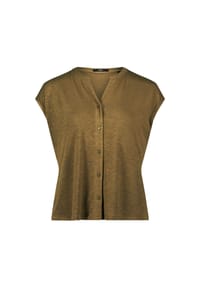 zero - Shirt mit Knopfleiste - Dark Olive