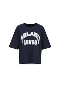 19V69 ITALIA - Oversized T-Shirt PETONIA COLLEGE - Cream