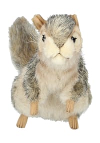 HANSA Creation - Kuscheltier Grauhörnchen, aufwartend, 22 cm - GRAU/BEIGE