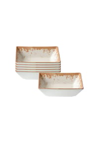 Ritzenhoff & Breker Servierschalen Rusty 17 x 17 cm 6er Set braun - RUSTY - braun