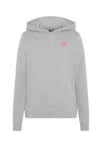 POLO SYLT - Hoodie mit Label-Stitching - 17-4402M Neutral Gray Melange