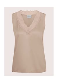 MADELEINE - Lingerie-Top aus Seidensatin - beige