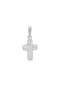 amor Kreuz - Motivanhänger für Damen und Herren, Unisex, 925 Sterling Silber | Kreuz - Silber