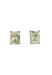 VANDENBERG - Damen Ohrstecker, 925er Silber mit Bergkristall - GOLD