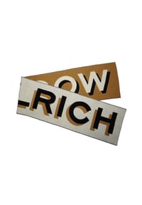 WOOLRICH - Schal BIG LOGO Herrenschal - braun