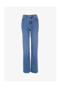 DR.DENIM® - Moxy High Straight Jeans - Cape Sky Worn Hem