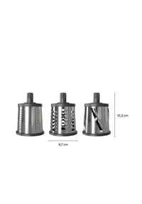 zyliss® Trommelreibe - GOURMET - GRAU/ SCHWARZ