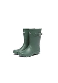 EVERAU® - Damen Halbschaft Gummistiefel Penguin - OLIVE