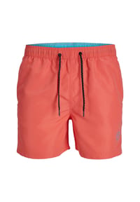 JACK & JONES - Badeshorts Fiji Solid Swimshorts mit Tunnelzug - rot