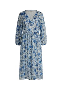 Vera Mont - Sommerkleid im Boho Style - Blau/Weiß