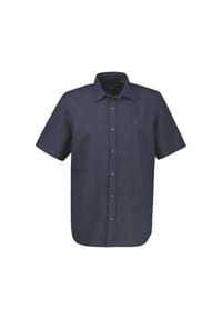 LERROS - Stylishes Kurzarmhemd mit raffinierter Rautenstruktur - CLASSIC NAVY