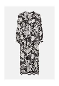 olsen - Kleid mit Allover-Dessin - Black
