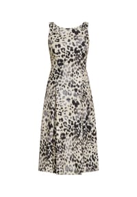 Vera Mont - Cocktailkleid mit Kellerfalten - Weiß/Schwarz