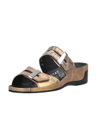ViTAL® - Leder Pantoletten TINA - Bronze
