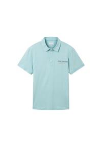 TOM TAILOR - Poloshirt Kurzarmshirt mit Polokragen - hellblau