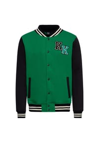 KING KEROSIN - Collegejacke mit großer Rückenstickerei Daytona Raceway - grün