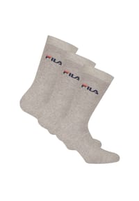 FILA - Unisex Socken, 3 Paar - Strümpfe, Street, Sport, Socks Set, Logo - Grau