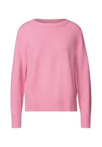 Street One - Strickpullover, U-Boot-Ausschnitt, für Damen - 17935 ROUGE MEL.
