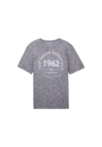 TOM TAILOR - T-Shirt Kurzarmshirt - dunkelblau