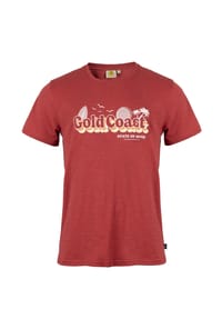 ROADSIGN® australia - Herren T-Shirt Sunset Coast mit markantem Printmotiv, Rundhalsausschnitt, lässiger Beach Style für Sommer und Freizeit - grün