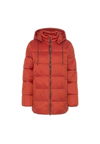 olsen - Jacke mit Kapuze und Reißverschluss - Burnt Red