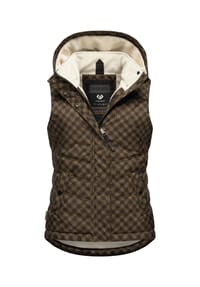 ragwear™ - Steppweste Hesty Print - Black