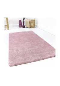ESPRIT - Hochflorteppich #loft - Weicher Hochflor Teppich für Wohn- & Schlafzimmer - pastell rosa