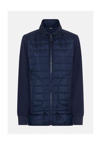 olsen - Jerseyjacke im Material-Mix - Ink Blue