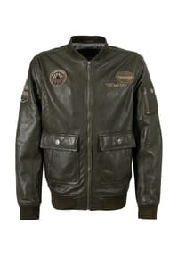 Mauritius LEATHERWEAR - Lederjacke, Pattentaschen, für Herren - 9260  COGNAC