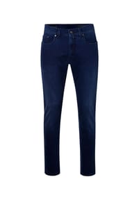 pierre cardin - Jeans Lyon mit geradem Schnitt - dark blue used