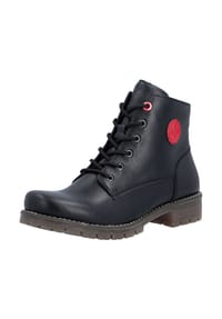 rieker - Lederimitat Stiefelette - Schwarz
