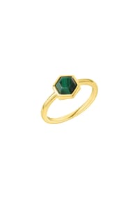 VANDENBERG - Damen Ring, 925er Silber mit Malachit - SILBER