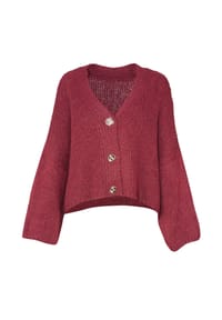 Seasons of April - Damen Strickjacke Oversize mit Knöpfen JOJO Cardigan - Beige