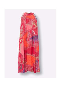 heine - Druck-Kleid - erdbeere-orange-bedruckt