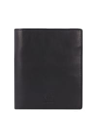 strellson BLACK WALL - Geldbörse, Leder, Hochformat, Logo-Prägung, RFID-Schutz, für Herren - BLACK