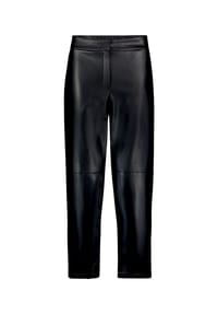 BETTY & CO - Kunstleder-Hose mit elastischem Bund - Schwarz