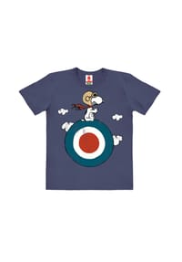 LOGOSHIRT® - T-Shirt Organic Kids Peanuts - Snoopy/Target - medium blue