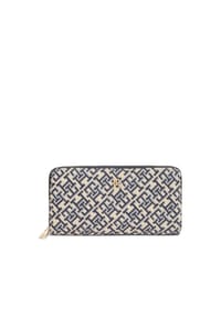 TOMMY HILFIGER TH ICON - Langbörse, Reißverschluss, für Damen - 0GY BLUE MONO