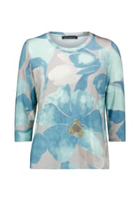 BETTY BARCLAY - Printshirt mit 3/4 Arm - Petrol/Grey