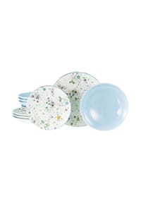 CreaTable - Candy Drops Bunt, Tellerset 12-tlg - Mix