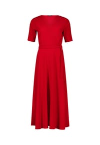 zero - Jerseykleid mit Gürtel - Candy Red