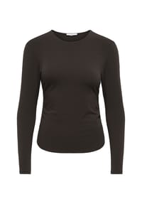 ONLY® - Langarmshirt Mira, Raffungen, für Damen - 177911 BLACK