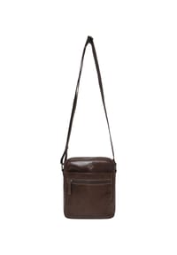 GALERIA TOKYO FS26 - Umhängetasche, Leder, Reißverschlussfach - BROWN