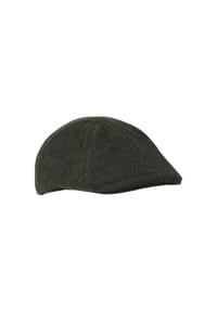 camel active - Flat Cap aus Wollmix - Dunkelgrau