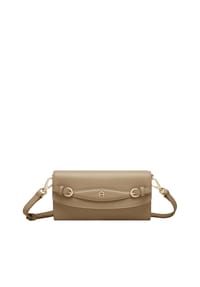 AIGNER WALLET ON STRAP - Brieftasche mit Kettenriemen, Leder, für Damen - 0002  BLACK