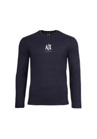 ARMANI EXCHANGE - Herren Langarmshirt - Longsleeve, Rundhals, Logo, Baumwolle - Beige